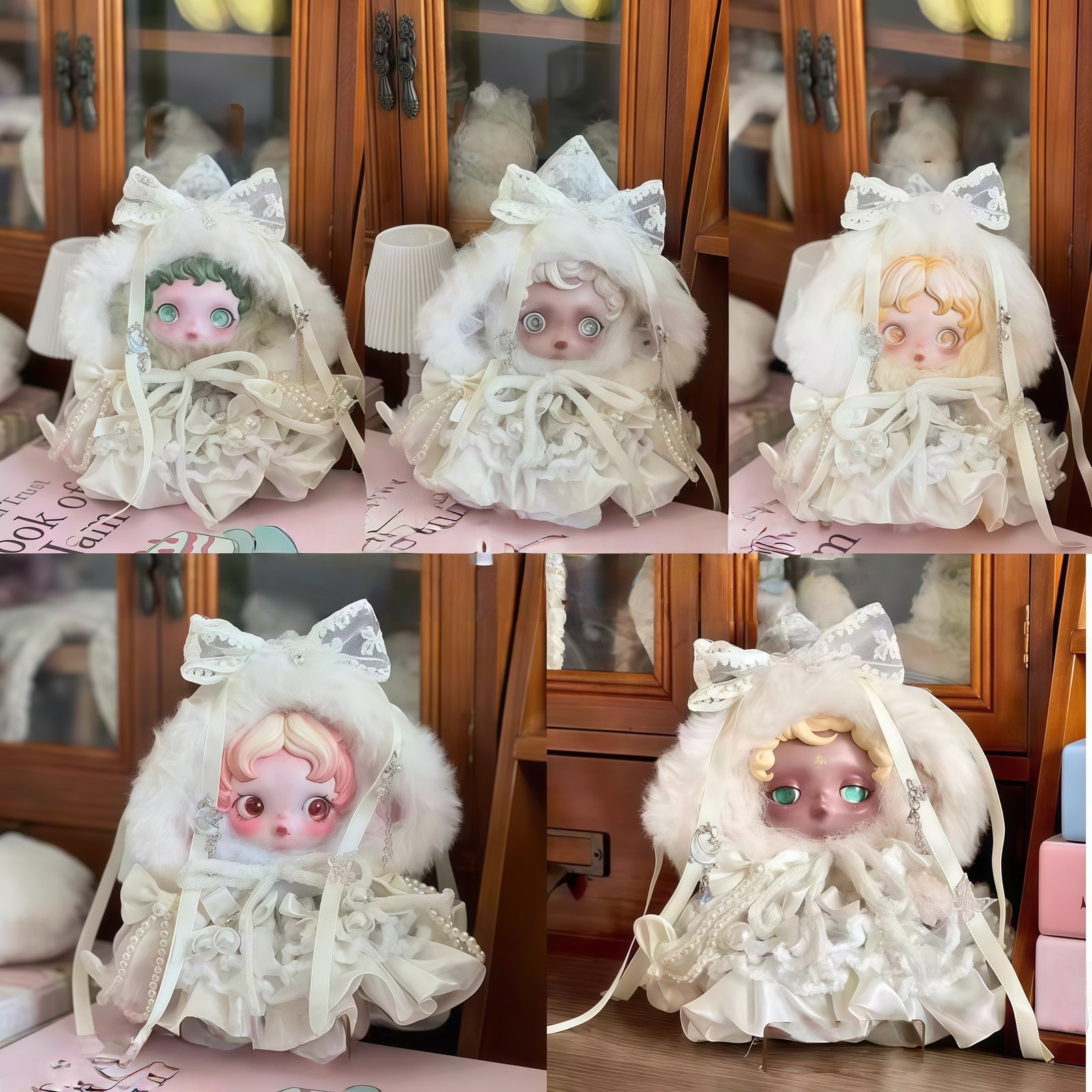 Dolls Costume, Handmade Winter Outfit for Skullpanda and Labubu 10cm - Image 4