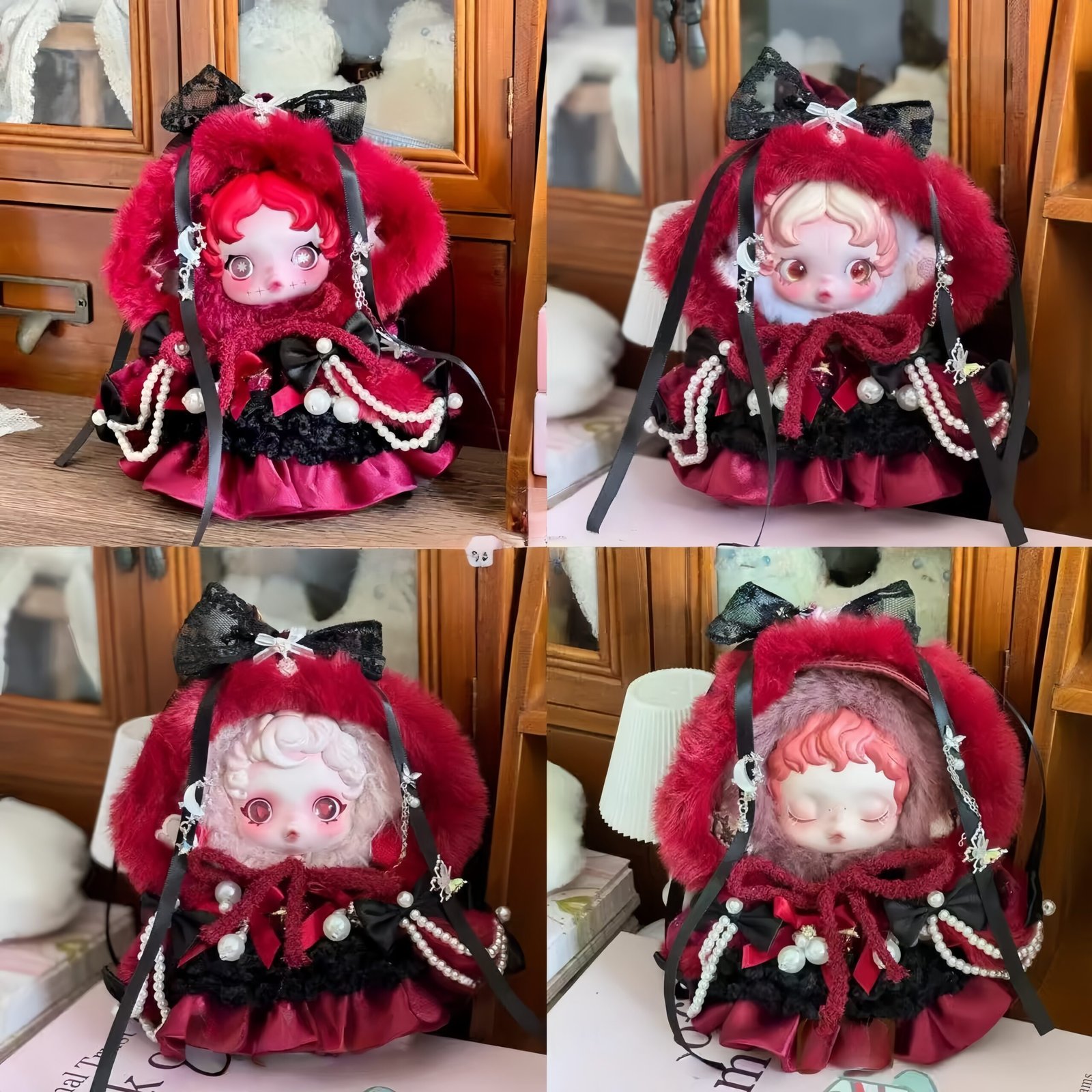 Dolls Costume, Handmade Winter Outfit for Skullpanda and Labubu 10cm - Image 5