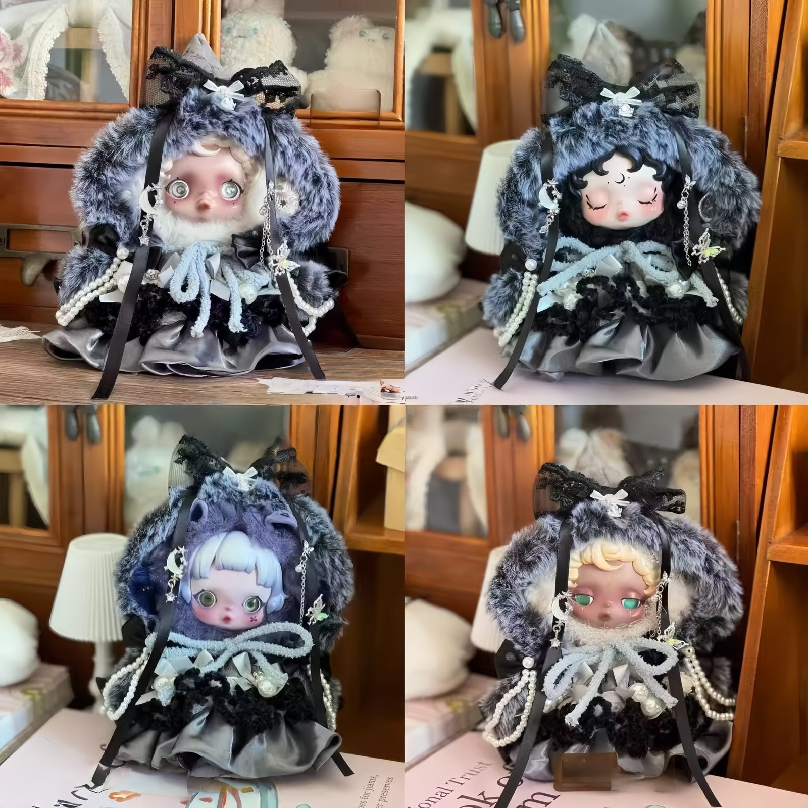 Dolls Costume, Handmade Winter Outfit for Skullpanda and Labubu 10cm - Image 6