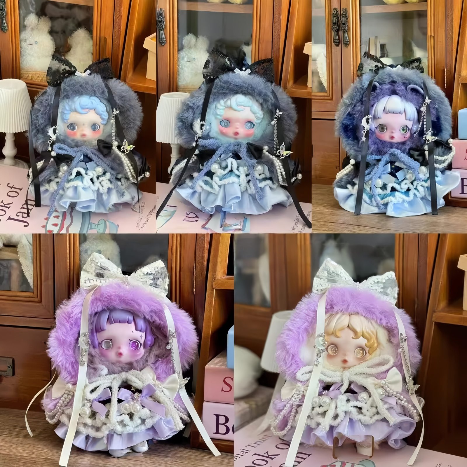 Dolls Costume, Handmade Winter Outfit for Skullpanda and Labubu 10cm - Image 7
