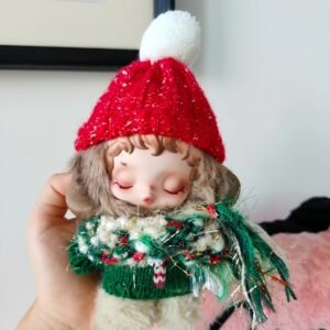 Labubu Clothes, Handmade Christmas Outfit for Skullpanda