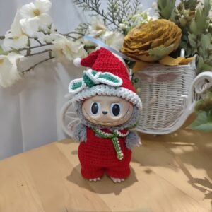 Labubu Winter Clothes, Handmade Christmas Outfit for Labubu