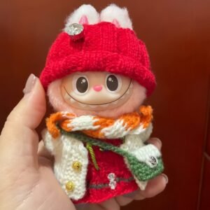Labubu Clothes, Handmade Christmas Outfit for Labubu4.0