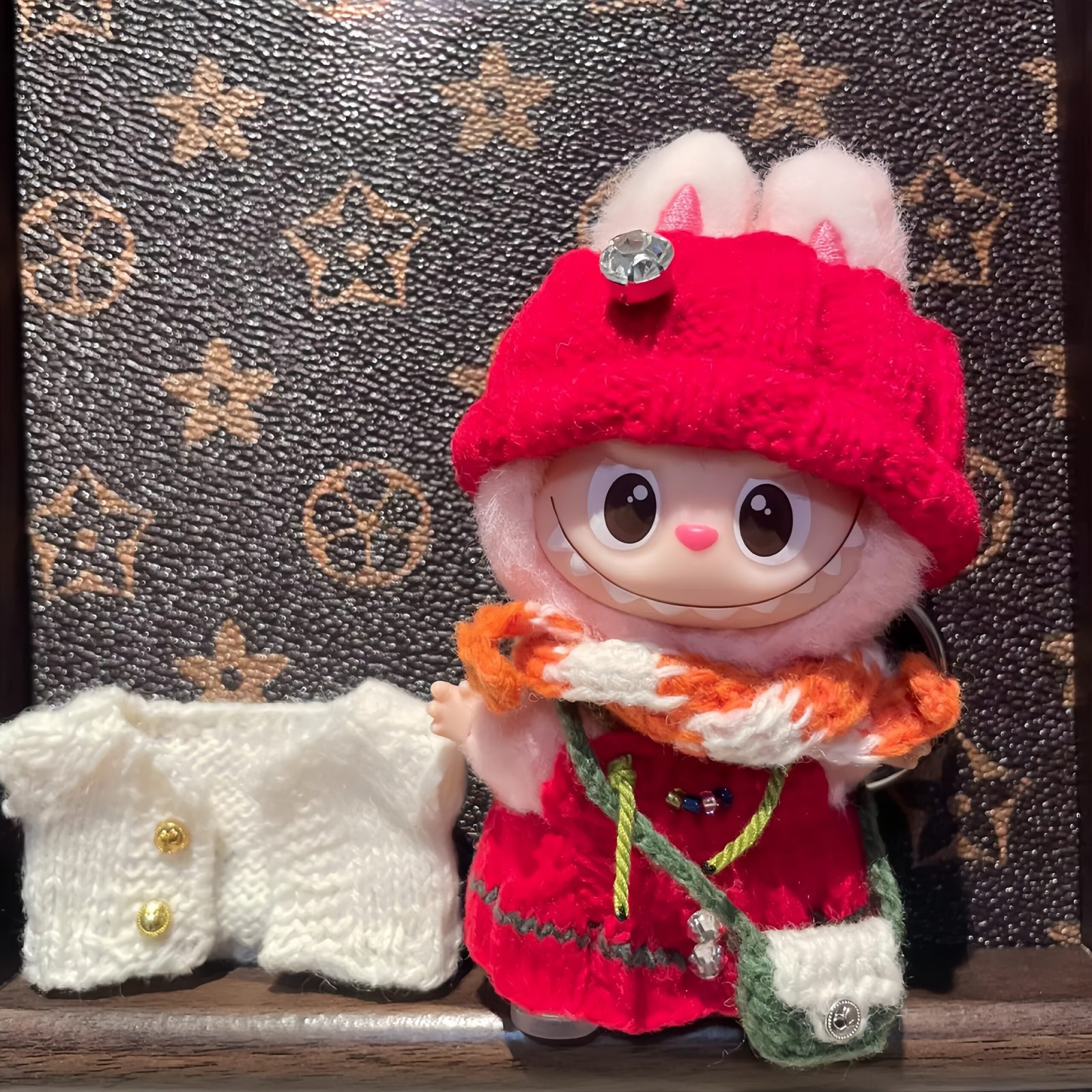 Labubu Clothes, Handmade Christmas Outfit for Labubu4.0 - Image 3